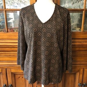 EUC Vintage Liz Claiborne Floral Blouse